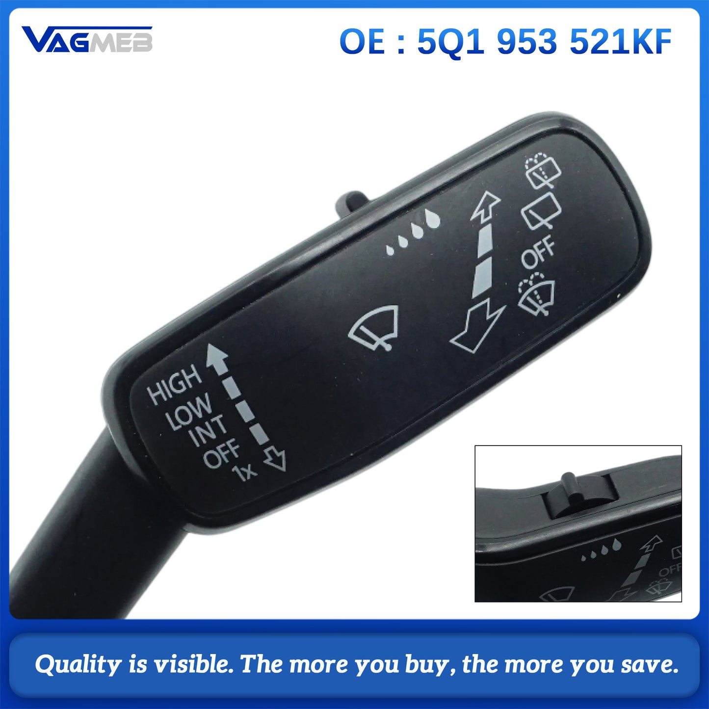 Steering Column Switch Clockspring 5Q1953521KF For VW Golf 7 Passat B8 Tiguan