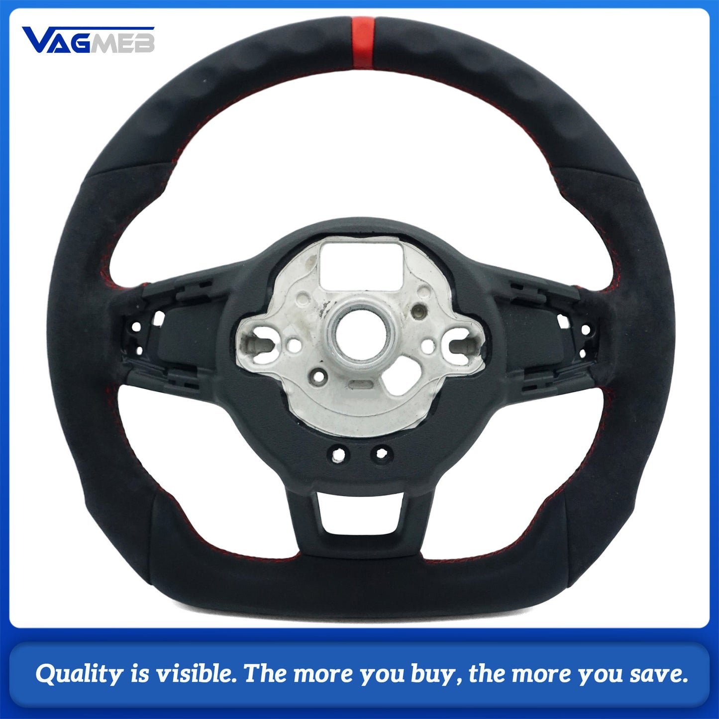 Steering Wheel For VW Golf 7 7.5 GTI GTD GTE R 2013-2020 Polo GTI Tiguan Passat DSG，Car accessories