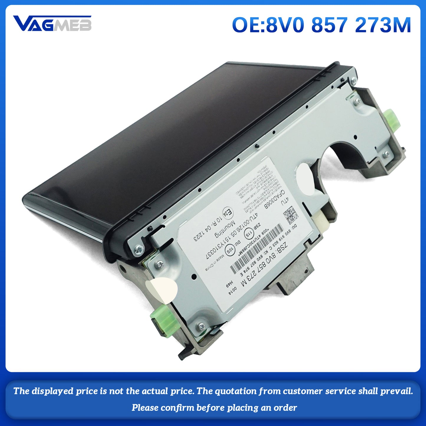 For Audi A3 8V LCD screen  8V0 857 273M