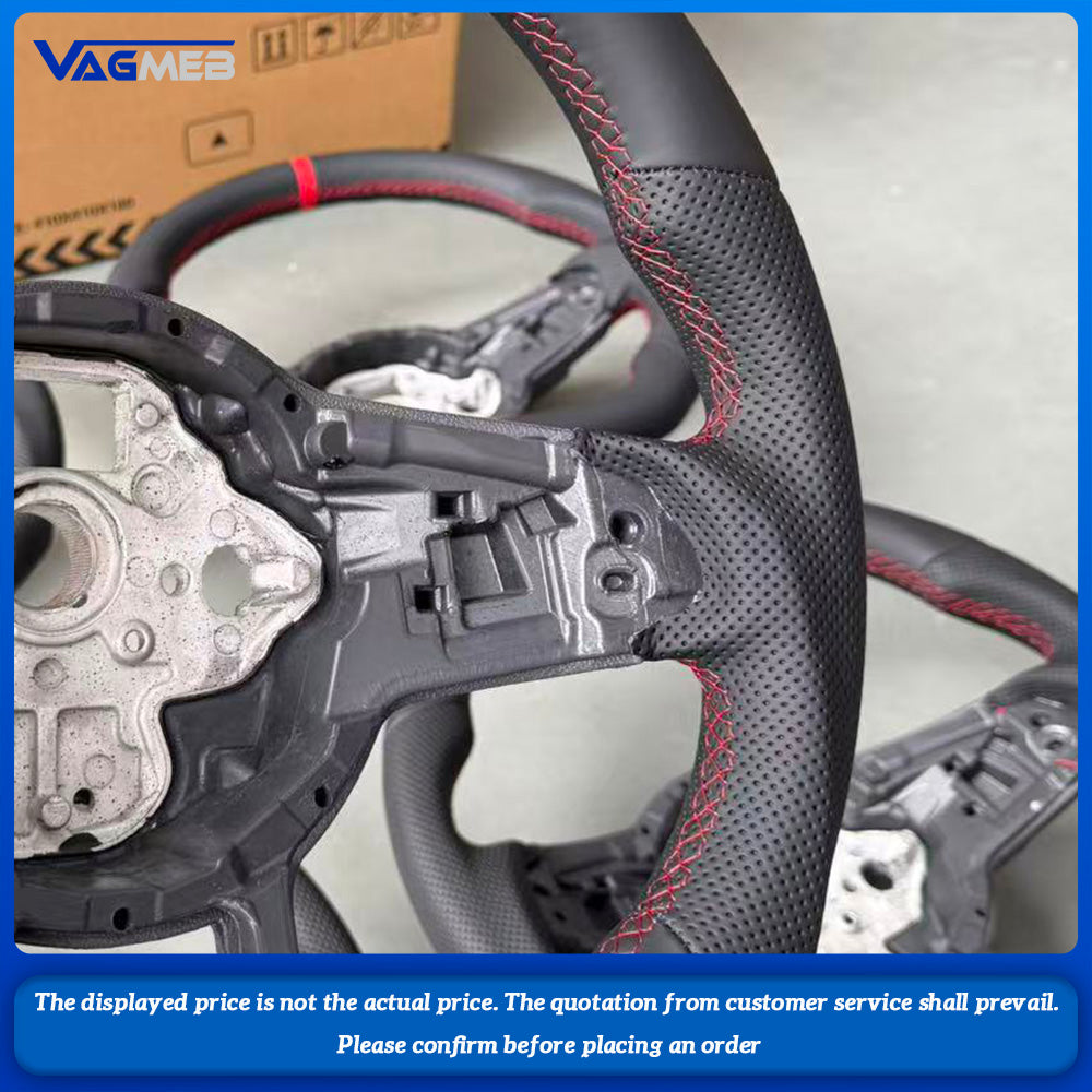 For VW Passat Tiguan Golf 7 7.5 Mk7  polo RGTI 7th generation sports Steering Wheel DSG Perforated Leather