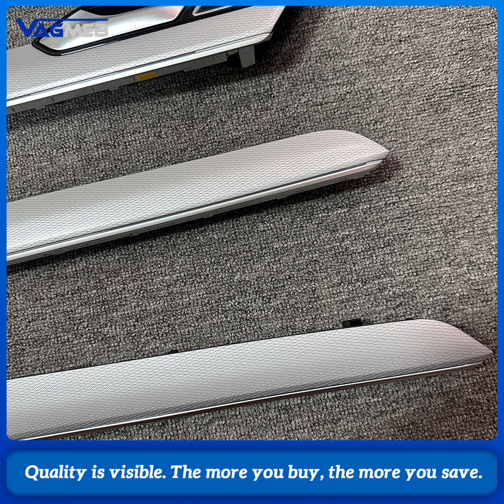 Metallic silver instrument panel four-door multi-color ambient light interior panel suitable For VW Passat B8 2022 3GD 867 409/410/419/420
