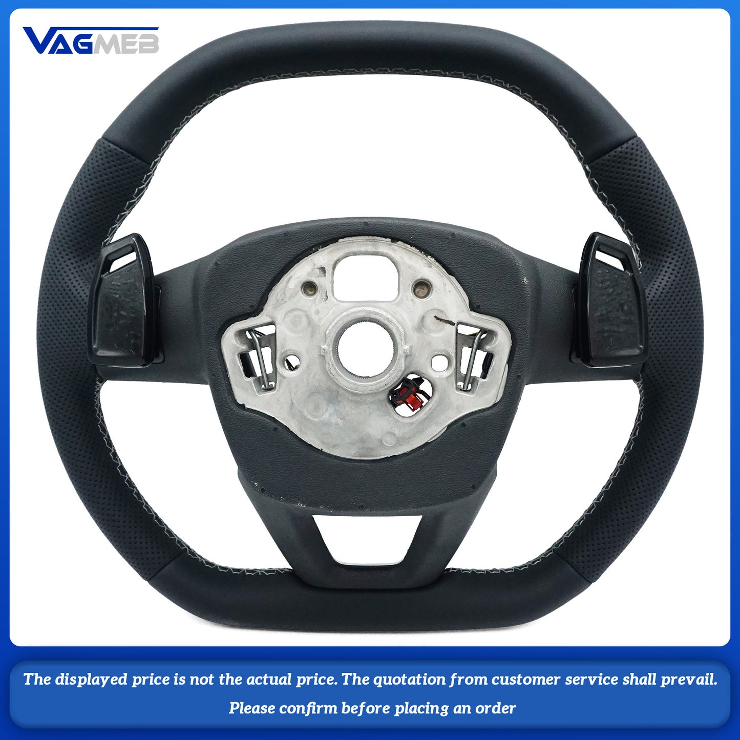 For Audi A6 C8 A7 Custom leather alcantara steering wheel