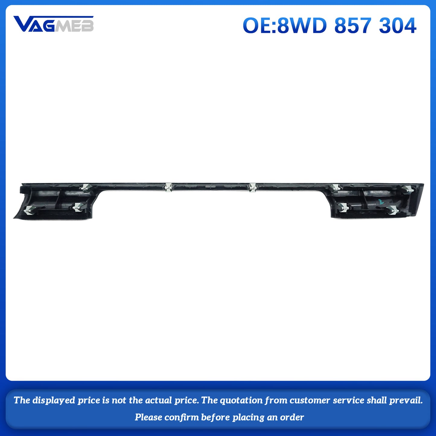 For Audi A4 8.3 inch Car screen Low down front moulding 8WD 857 304