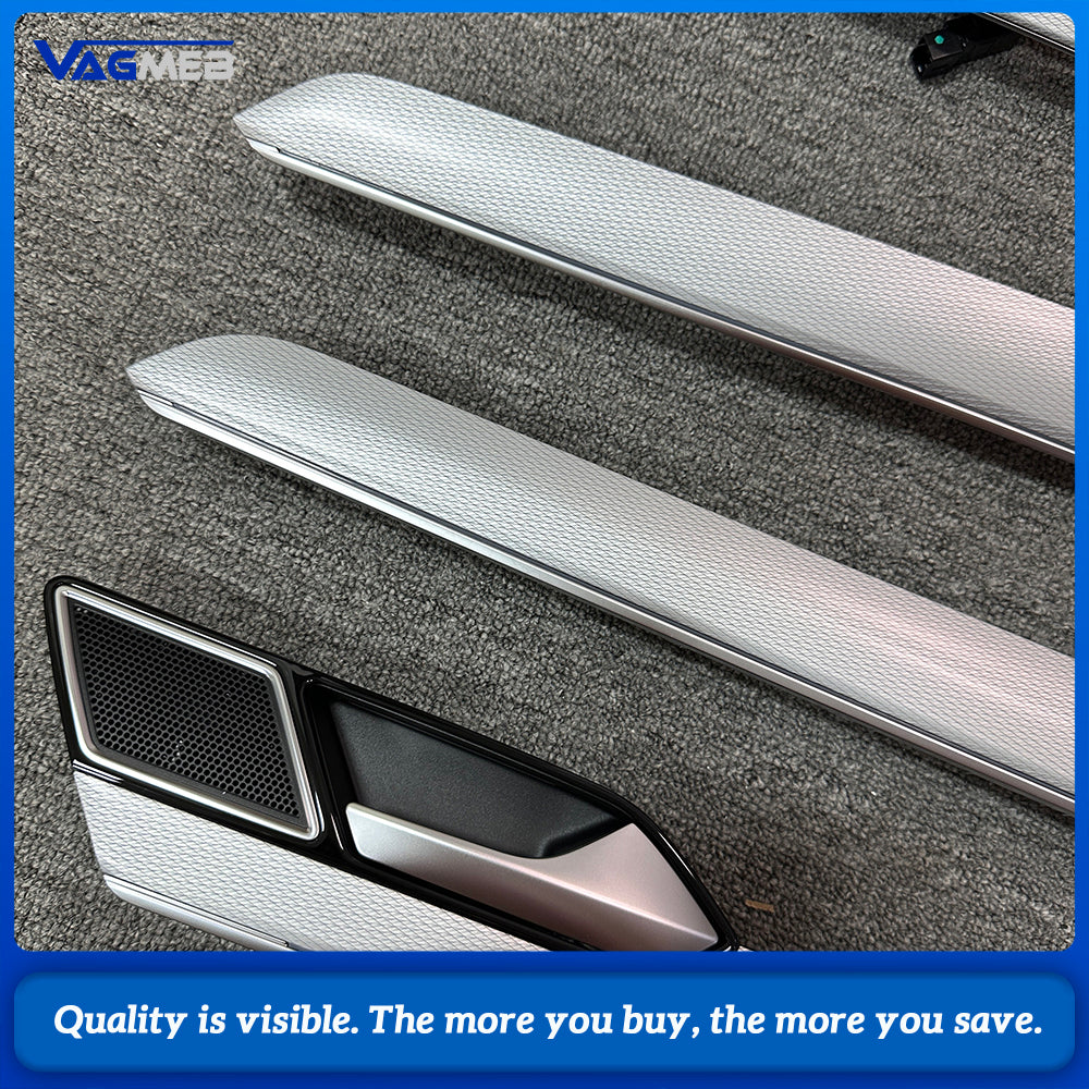Metallic silver instrument panel four-door multi-color ambient light interior panel suitable For VW Passat B8 2022 3GD 867 409/410/419/420