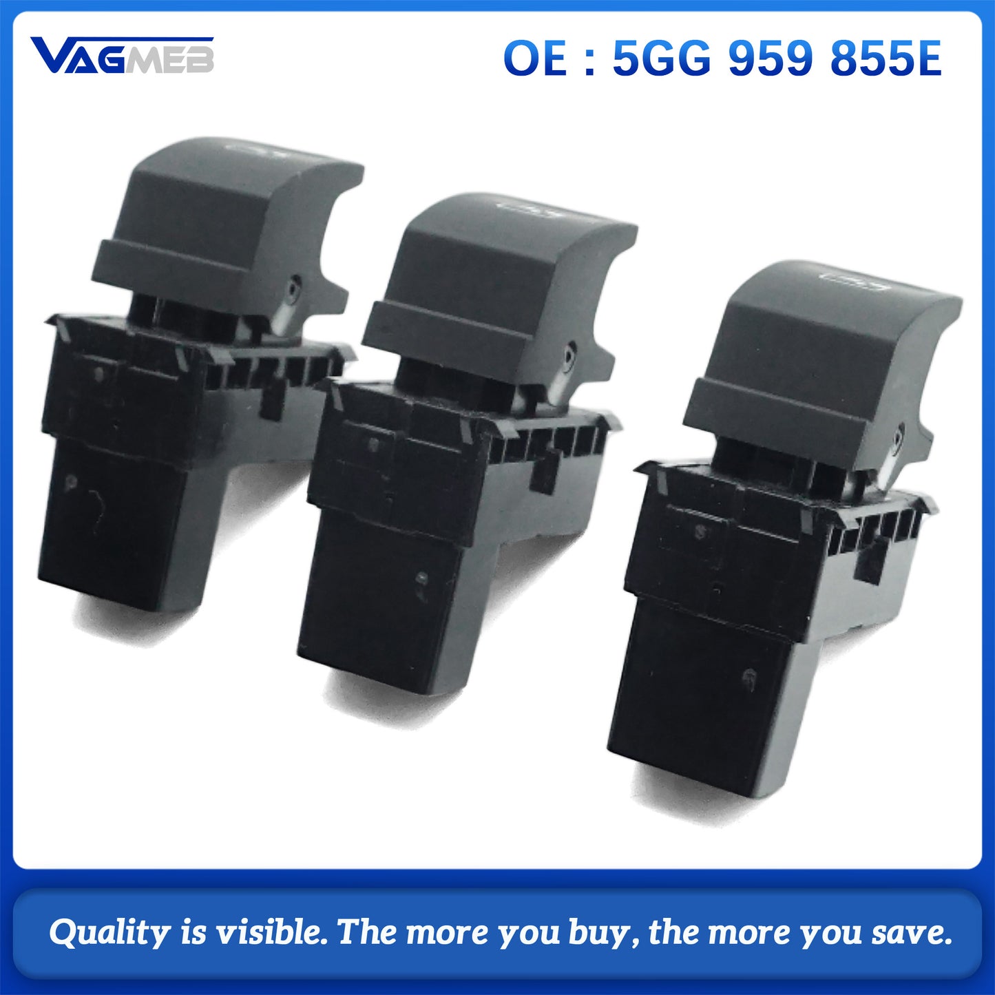 For VW T-Roc 2020-2021 Window lifting switch Window regulator button 5GG 959 857C 5GG 959 855E
