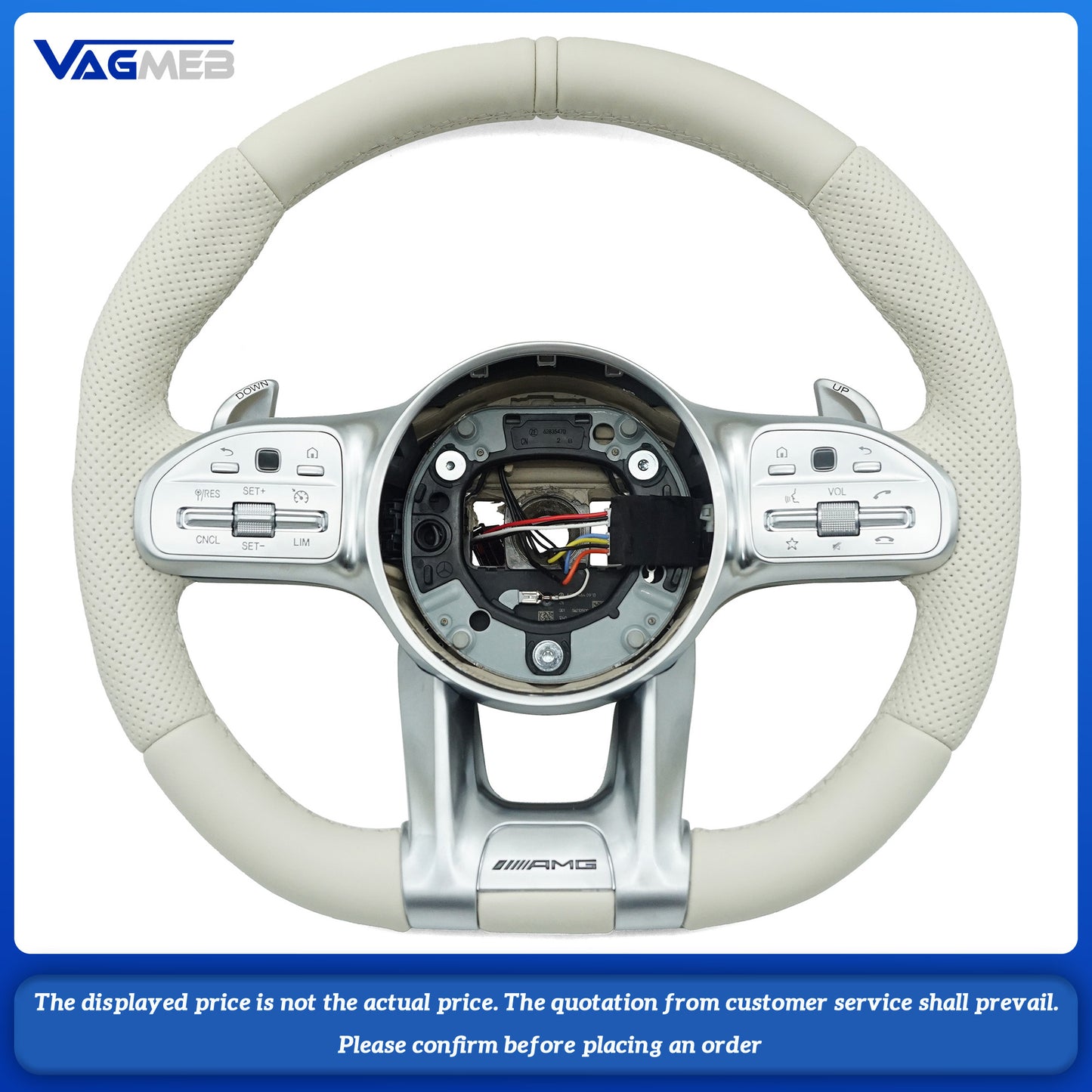 Leather Steering Wheel For Mercedes Benz S400