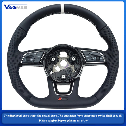 For Audi RS Logo A4B9 Steering Wheel Flat Bottom Steering Wheel Campaign Assembly Accessories