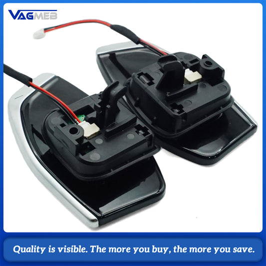 Silver Plated Extend Paddle Shift for Audi A4 B9  Automotive Upgrade Accessories Steering Wheel Shift Paddle Switch