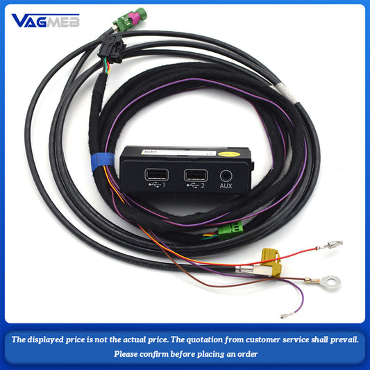 For Audi A4 B9 A5 B9 Q5 MIB2 Carplay Switch smart phone USB interface CarPlay USB AUX IN Plug Cable 8W0 035 724