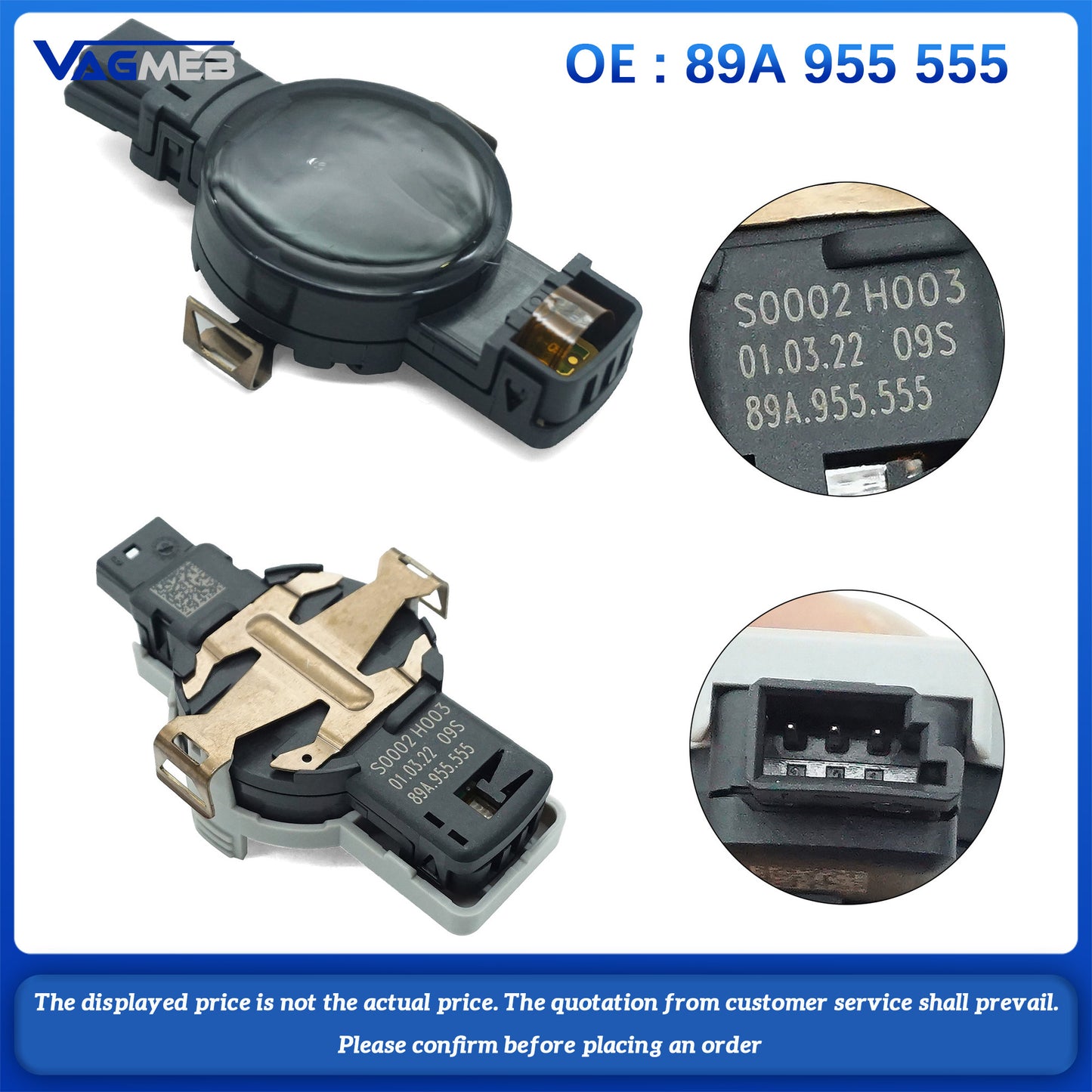 For Audi ID.4 Q4 Q5 E-Tron Rain Sensor 89A 955 555