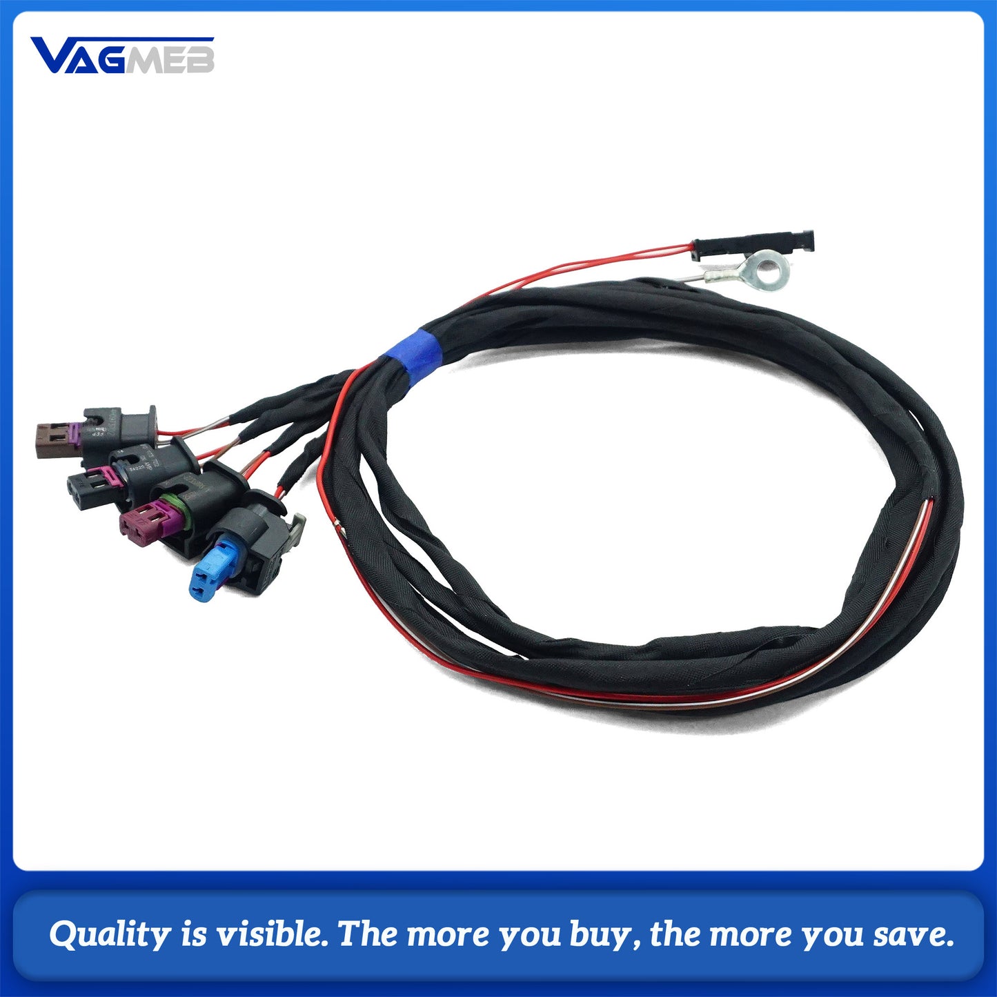 For VW ID3 ID4 LED grille logo light distribution device