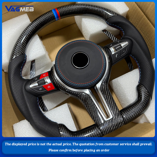 Carbon Fiber Steering Wheel For BMWM2 M3 M4 M5 M6 X5M X6M F80 F30 F10 LED Car Steering Wheel