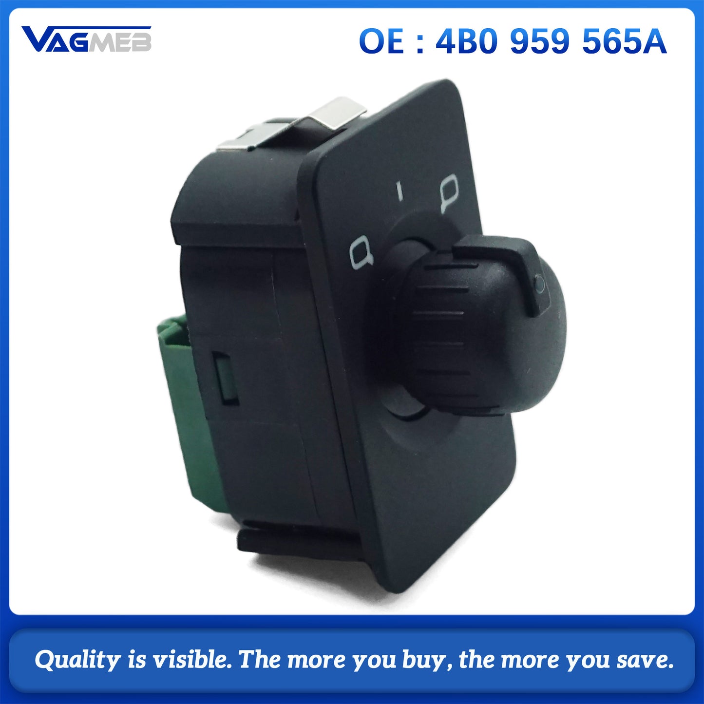 For Audi A6 S6 4B C5 1997-2004 ELECTRIC Side Mirror Switch Control Knob Button 4B0 959 565 A