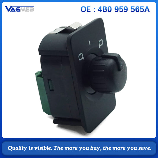 For Audi A6 S6 4B C5 1997-2004 ELECTRIC Side Mirror Switch Control Knob Button 4B0 959 565 A