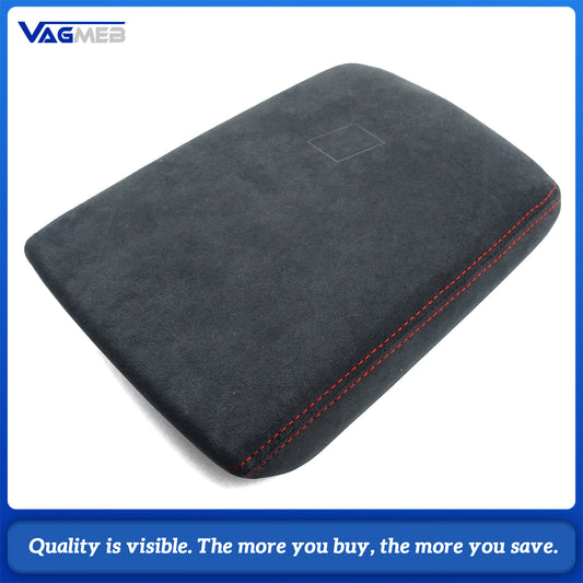 For Audi A4 B9 Make of Alcantara Wrap Car Interior Armrest Storage Box Cover Panel Trim Tuning Accessories