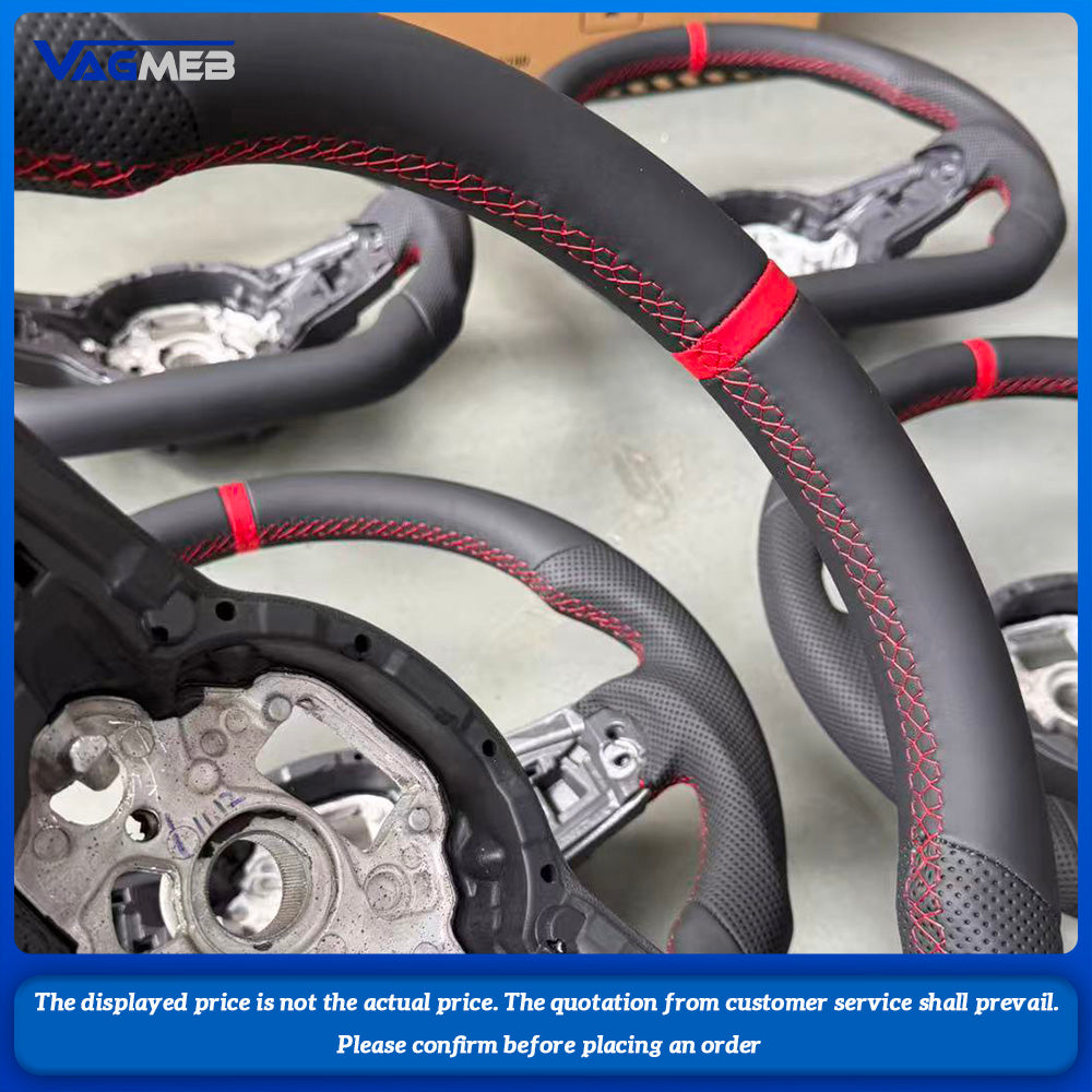 For VW Passat Tiguan Golf 7 7.5 Mk7  polo RGTI 7th generation sports Steering Wheel DSG Perforated Leather