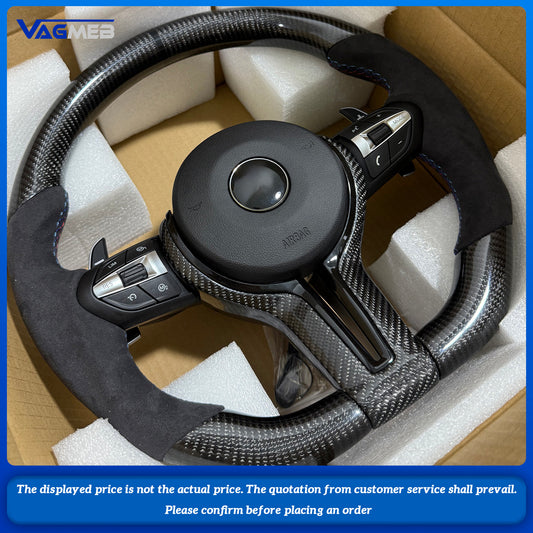 Carbon Fiber Steering Wheel For BMW M2 F87 M3 328M M5 F10 F12 M6 F06 F07 F30 F31 F01 F02 F20 F21 F22 F23 F32 F33 1 3 5 7 Series