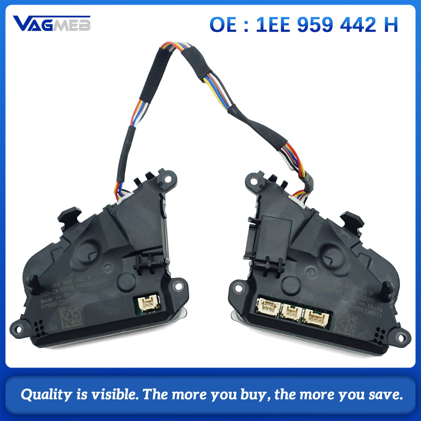 1EE 959 442H For VW Tiguan Audi A6 Golf Steering Wheel Key Button