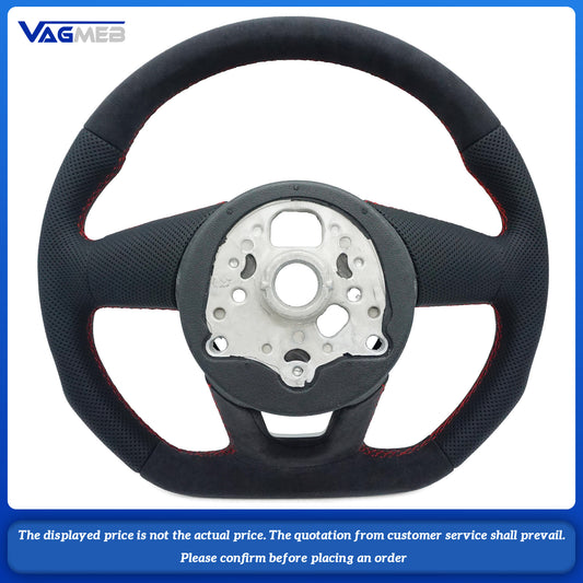 For Audi Sline logo A1 A3 8V A4 B8 B9 A5 S3 S4 S5 RS3 RS4 RS5 Punching Multicolor line steering whee