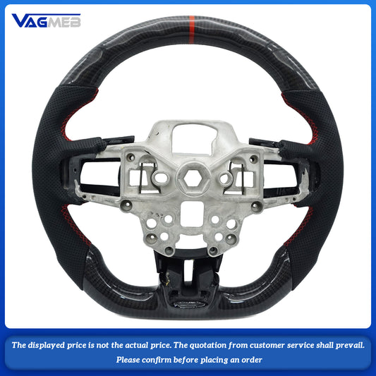 Customized stylized carbon fiber steering wheel For Ford Mustang Sport Wheel  2018