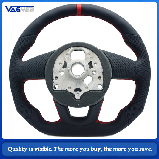 Sports style car steering wheel suitable for A4  B9 leather steering wheel car accessories