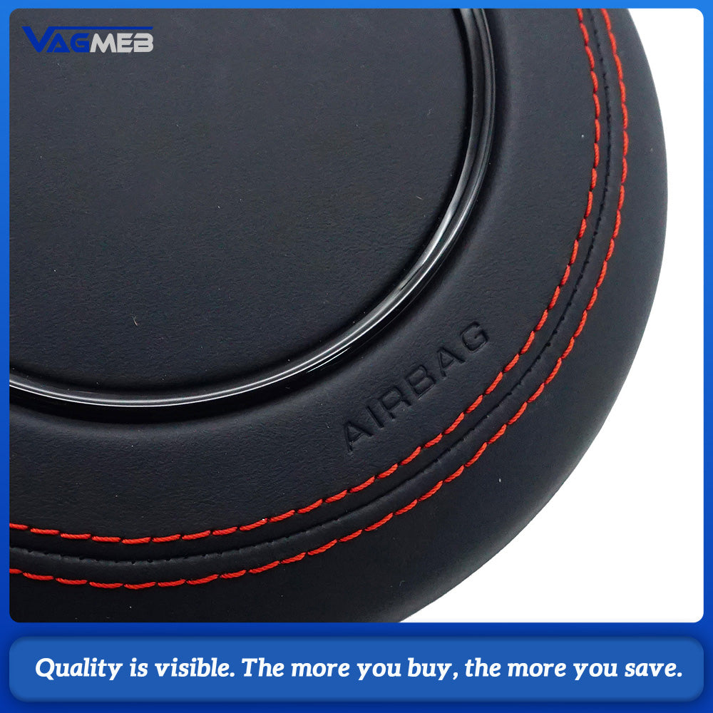 Steering wheel airbag cover multifunction steering wheel For Audi TT MK2 Red line