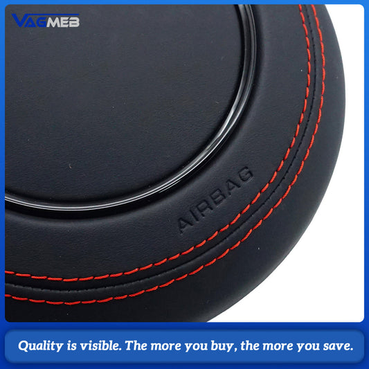 Steering wheel airbag cover multifunction steering wheel For Audi TT MK2 Red line