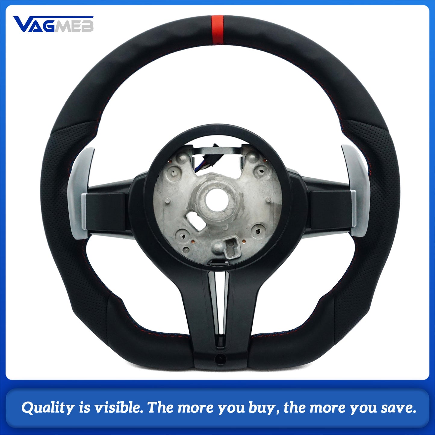 M Sport Steering Wheel for BMW Flat Bottom F01 F06 F10 F11 F12 F20 F21 F22 F25 F26 F30 F31 F32 F33 F34 F36 M3 F80 M4 F82 M5 F90