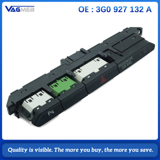 Emergency Light Switch for VW Passat B8 Variant Hazard Lights, Warning Triangle Button 3G0 927 132 A