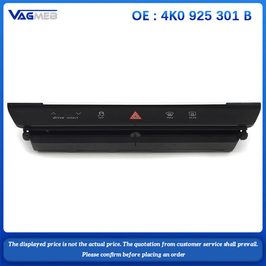 For Audi A6 C8 A6 Avant A7 A7 Sportback Multifunctional Touch Switch Car Dual Flash Switch Driving Mode Switch 4K0 925 301 B