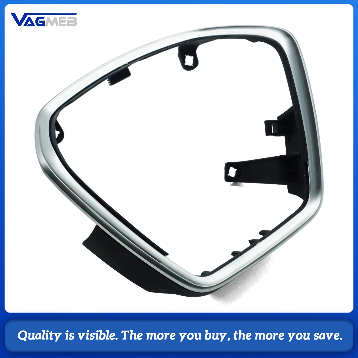 For Audi A6 C8 Airbag Base Trim with Silver Accent, Direct Fit Interior Upgrade