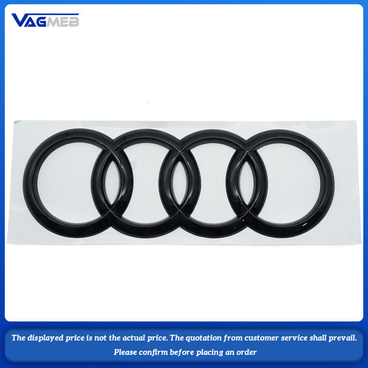 For Audi A3 2020, black grille logo front + back