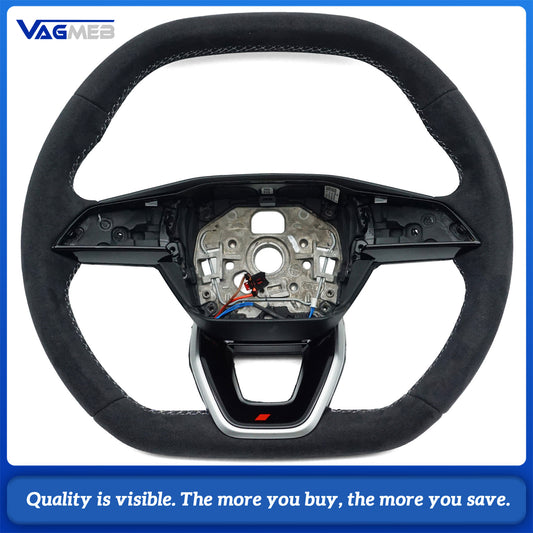 For Audi A4B10 multifunctional heated perforated leather steering wheel with shift paddles assembly