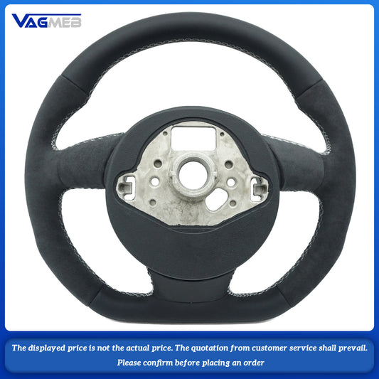 For Audi  SLINE logo A3 8V A4 B8 steering wheel stitching color can be customized