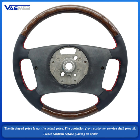 For BMW E39 E38 Exclusive Edition Steering Wheel Muschelahorn Leather Wood