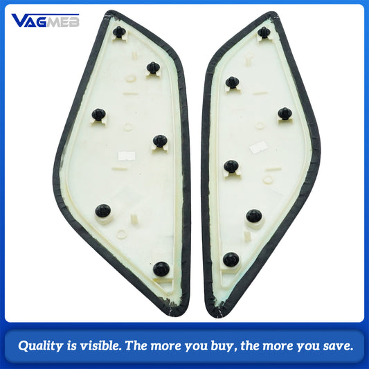 For Audi A6 C7 Interior Side Trim Panel, Alcantara Suede White Stitching, OEM Fit