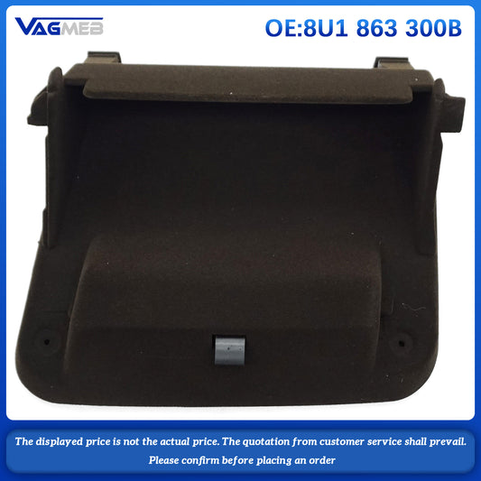 For Audi Q3 2012-2018 Left Driver Side Dash Storage Tray Latch Lock 8U1863300B Black Plastic