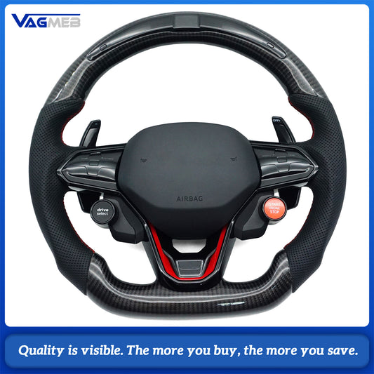 Upgrade LED Steering Wheel Touch LCD Multi-Function Steering Wheel Assembly For VW Caddy