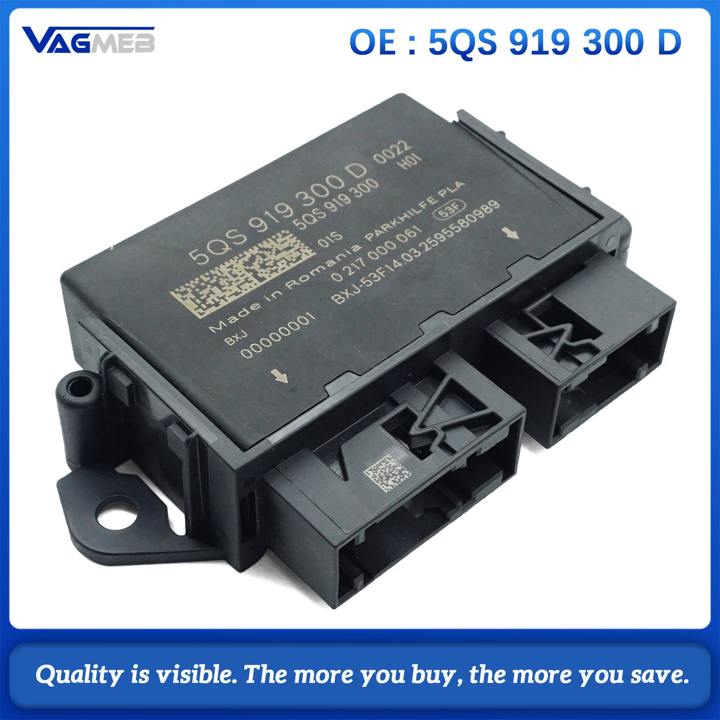 5QS 919 300 D Parking Assist Control Unit Replacement Parking Module Automotive Accessories Easy Installation For VW Passat Golf  Passat B8 Golf Variant Tiguan MK2 Audi A3 RS3 Skoda Kodiaq Superb Octavia Leon