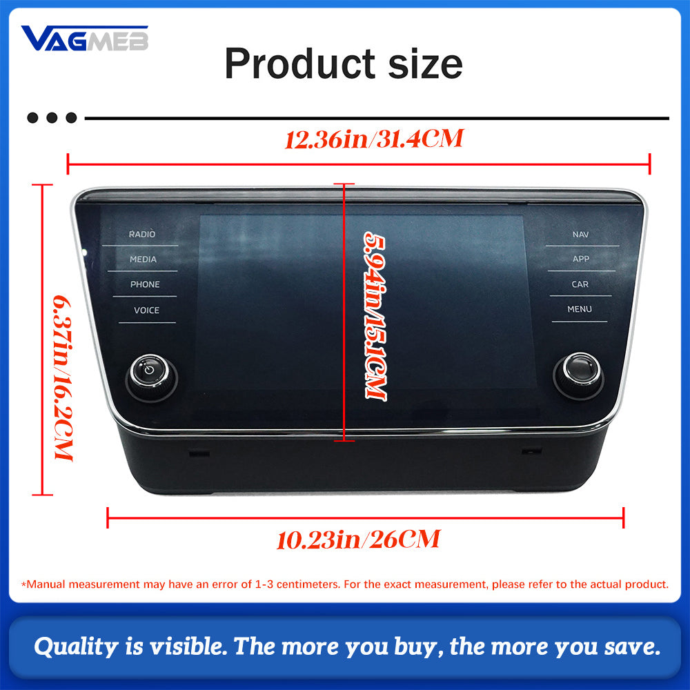3V0 919 605 D 8 Amundsen MIB 2 Navigation Display Screen For Skoda Superb 3 MK3 3V Glass Touch Monitor