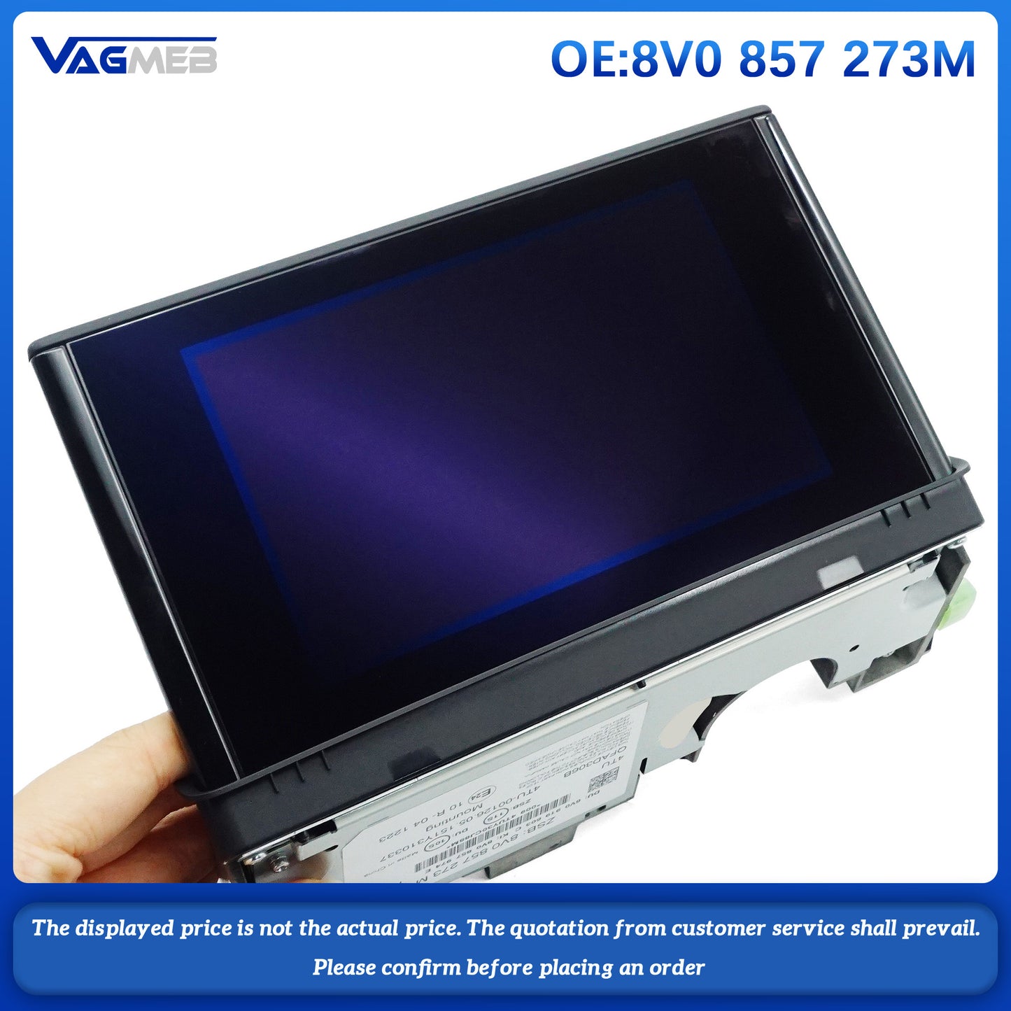 For Audi A3 8V LCD screen  8V0 857 273M