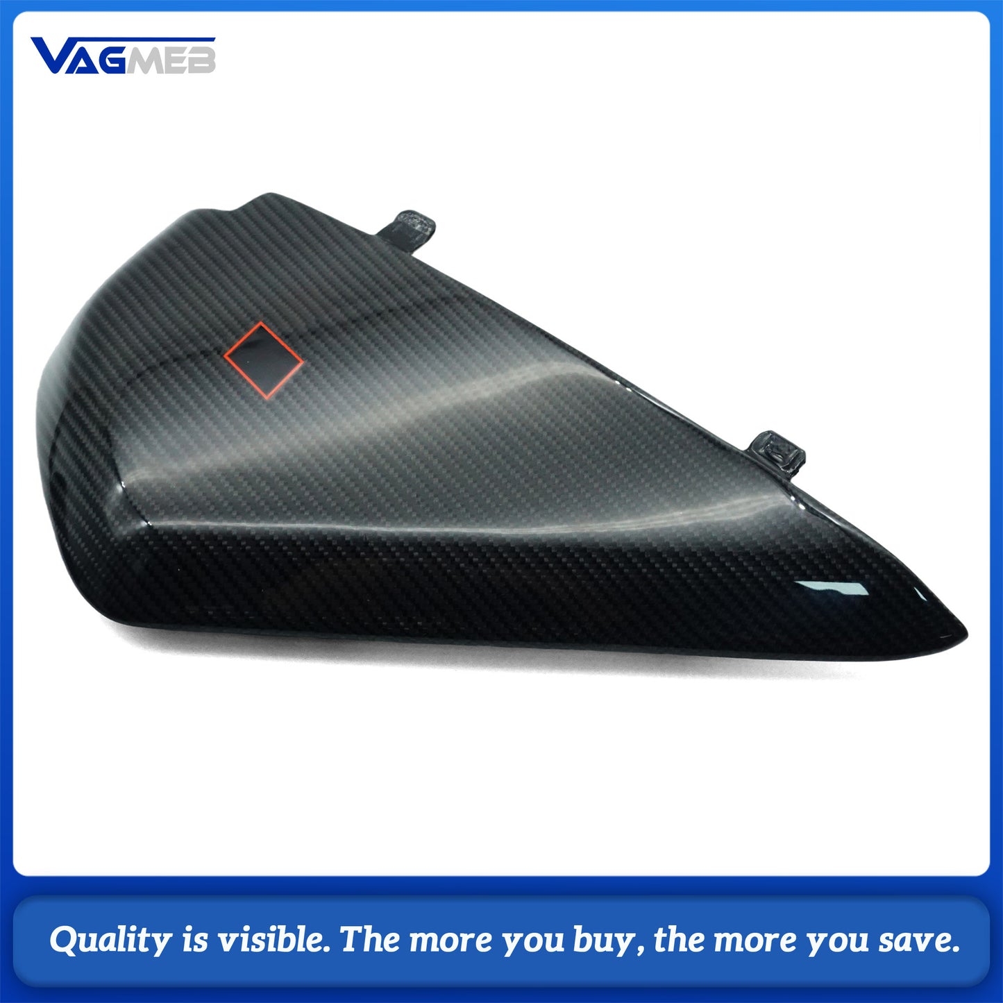 For 2017-2024 Audi A4B9 Gloss Carbon Fiber Dashboard Cover Trim with Embedded RS Logo,Fit Interior Performance Upgrade