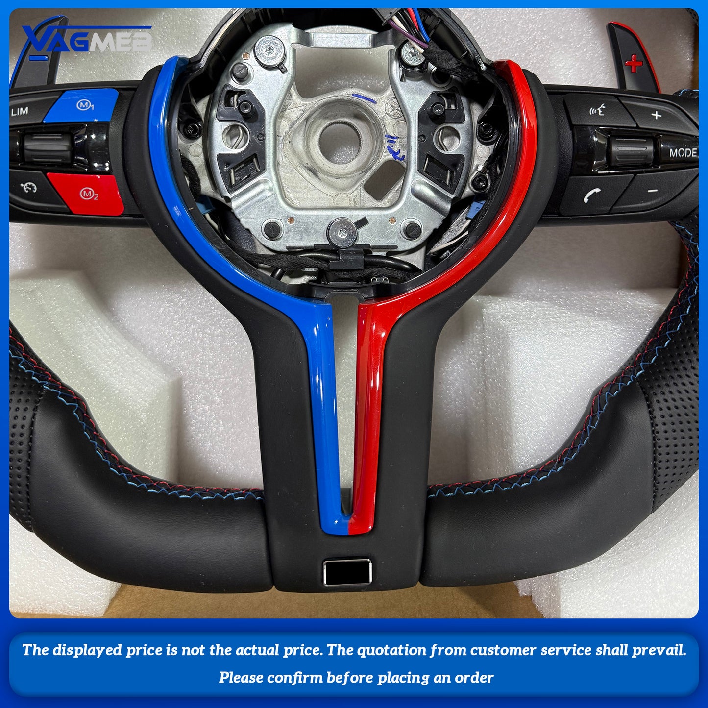 Red style Flame Demon， Steering Wheel For Bmw F30 F10 F31 F20 F25 F22 F36 F33 F32 F80 F82 F11 F18 F01 F90 E90 Steering