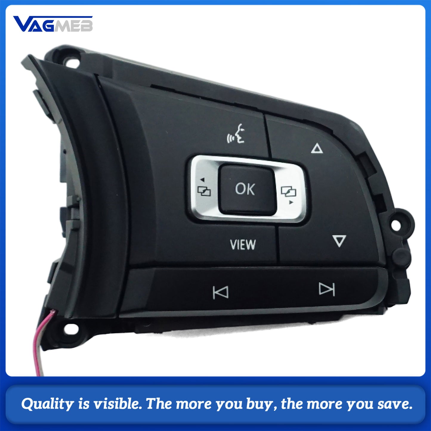 ACC multifunction steering wheel button Button illuminated red light For VW Arteon Golf 7 MK7 Jetta MK7 T-Roc Passat B8 variant