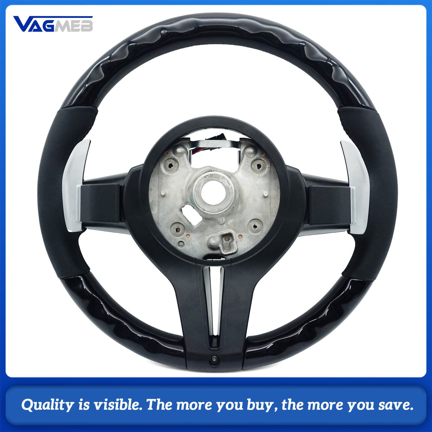 M Sport Steering Wheel For BMW M3 F30 F15 F16 F20 F21 F25 F26 M5 F10 F11 F06 F07 F12 F13 F01 E70 E87 E81 E90 E91 E92