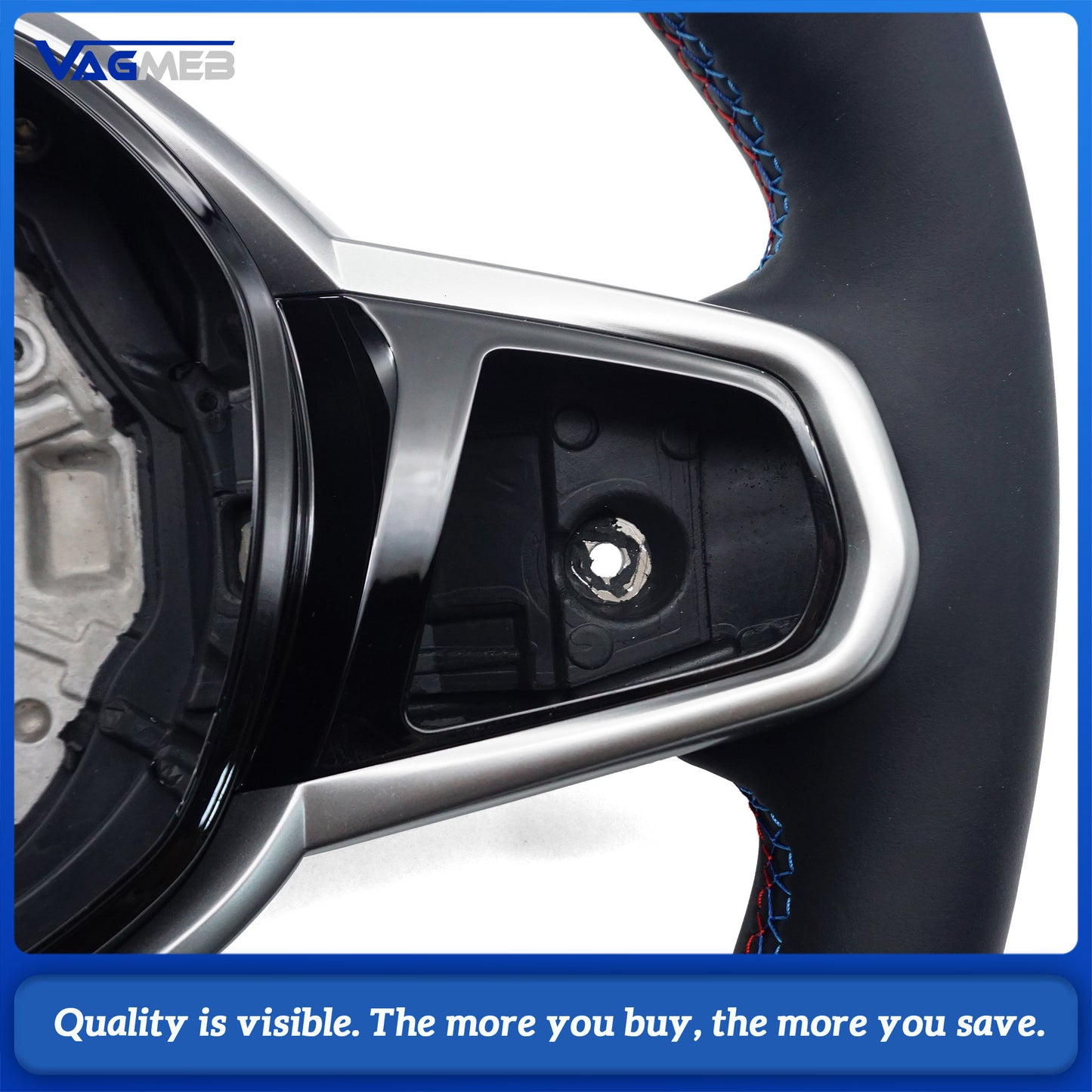 M Sport Steering Wheel for BMW Flat Bottom F01 F06 F10 F11 F12 F20 F21 F22 F25 F26 F30 F31 F32 F33 F34 F36 M3 F80 M4 F82 M5 F90