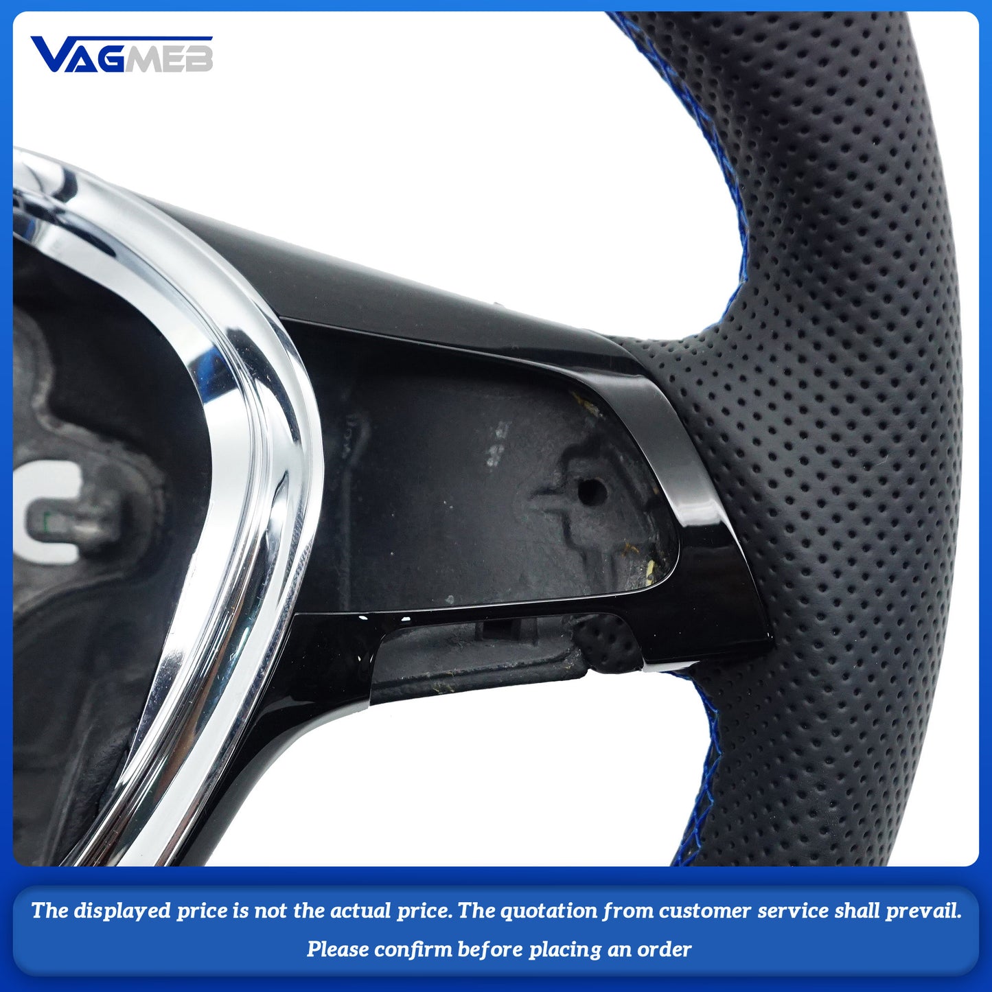 Carbon Fiber Semi Perforated Sports Steering Wheel,For VW GOLF 7 MK7 Transporter T6
