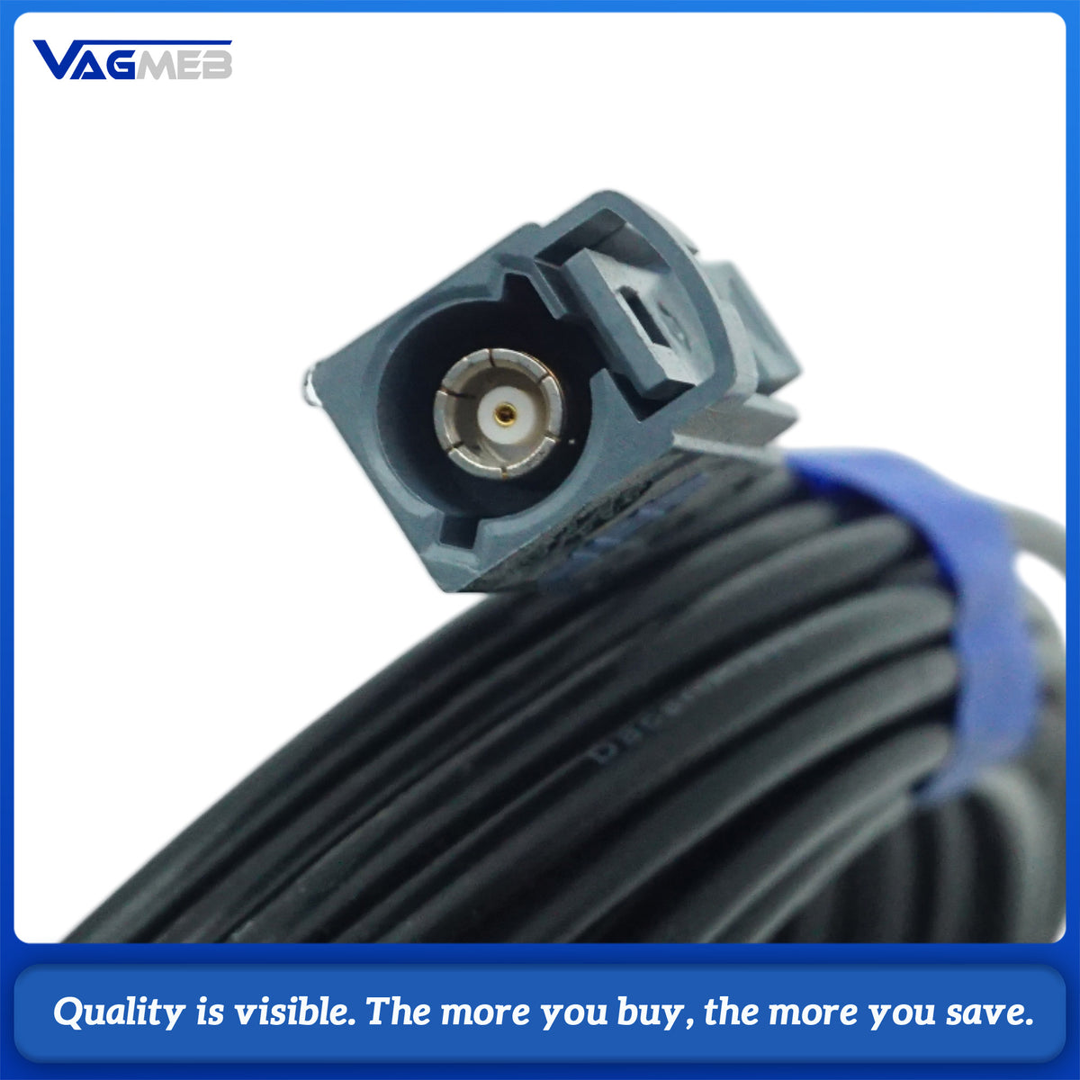 For the rearview camera cable of the MQB low version, the cable for the trunk base interface. Trackless design. Cable length: 9 meters.