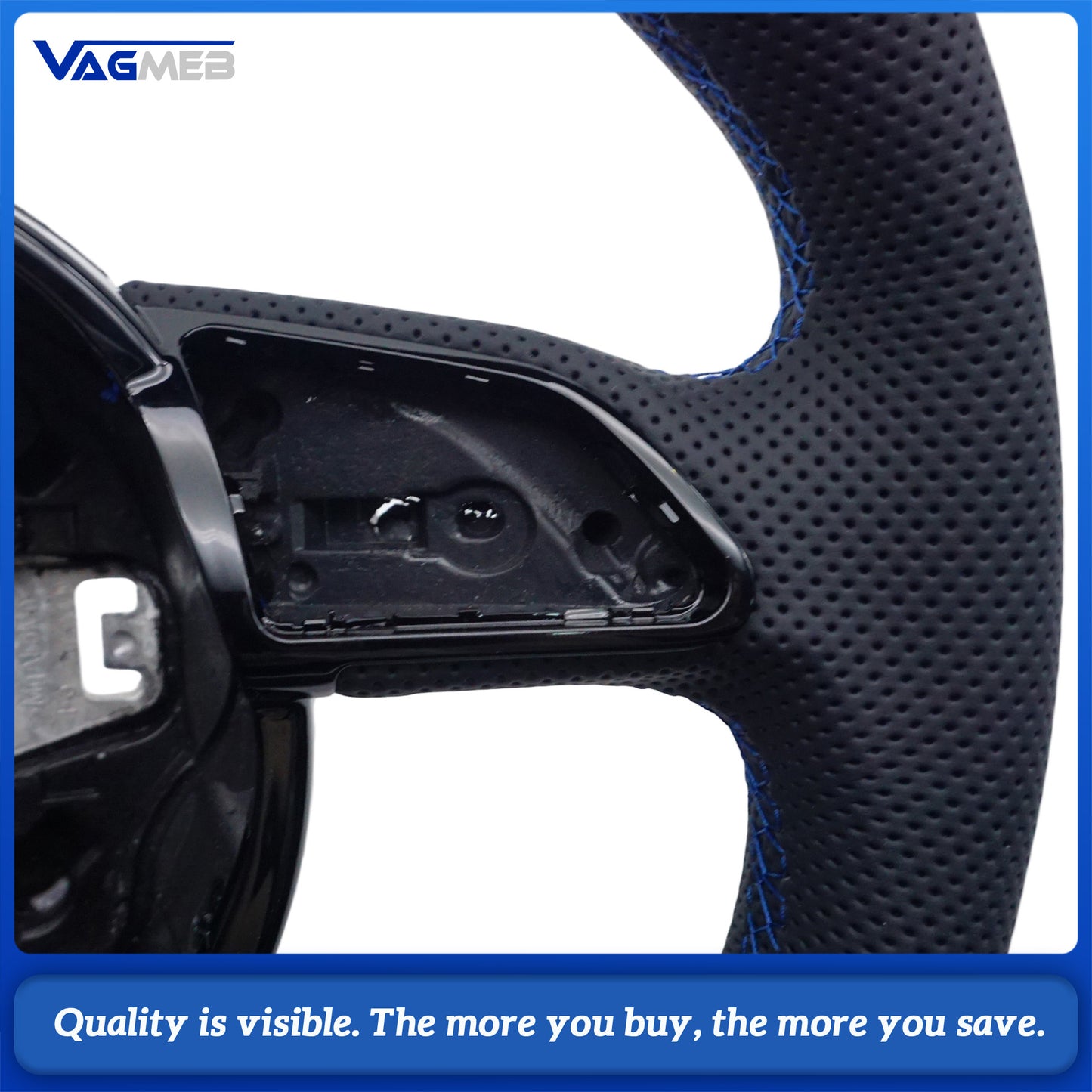 Leather material sports style steering wheel For Audi A4B8  steering wheel accessories, car accessories