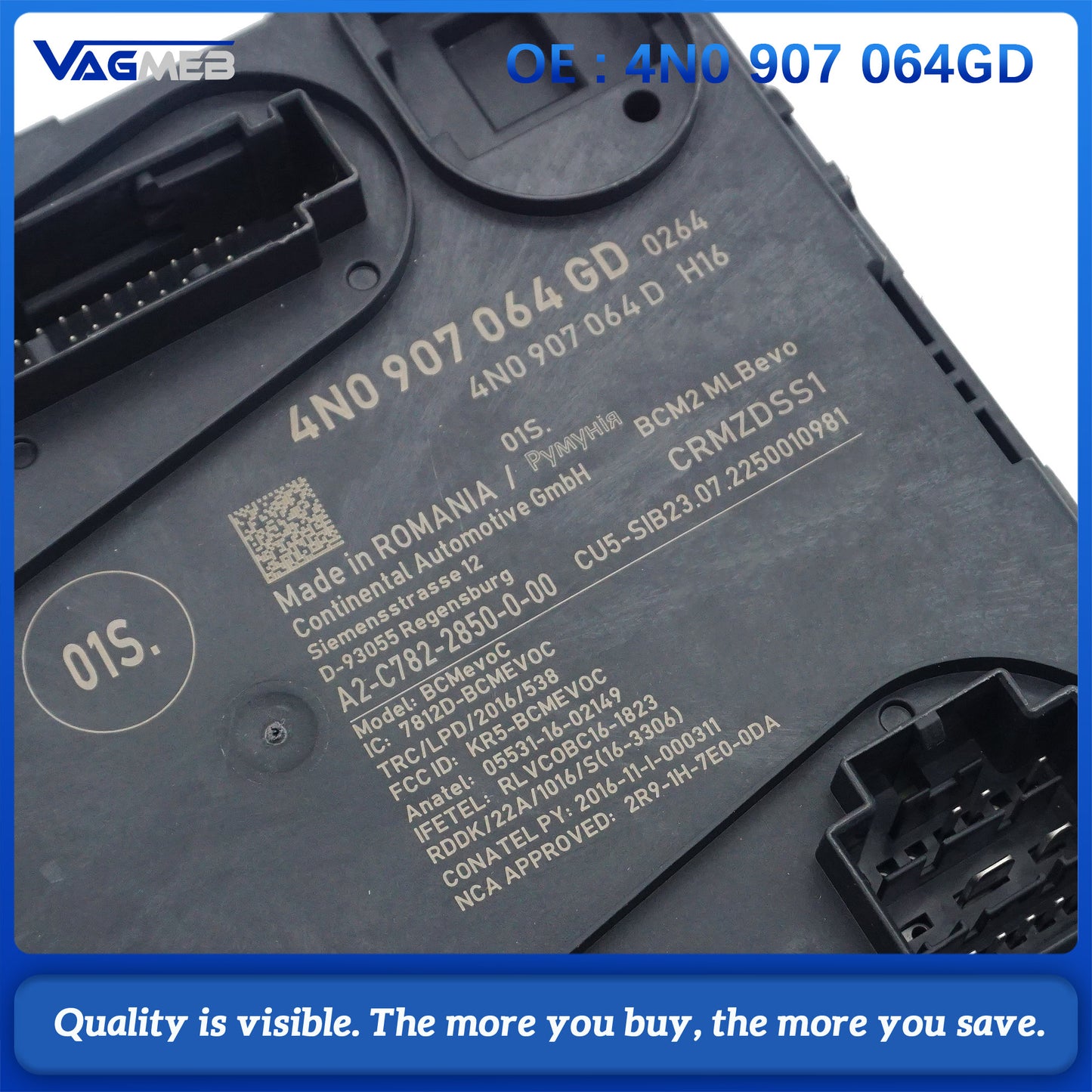 4N0 Keyless Entry Control Module 4N0 907 064 GD for Audi A7 Master Control Module Keyless entry 064 4N0 907 064 GD